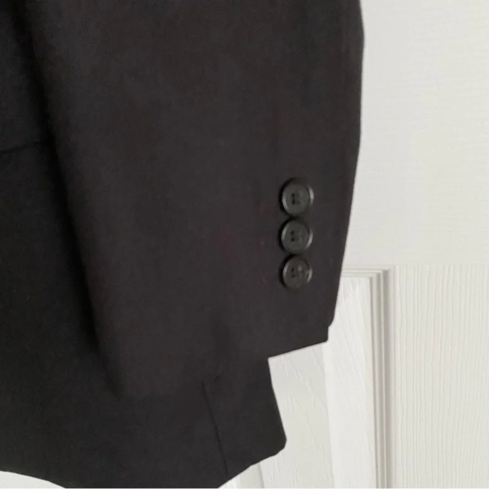 Carven Black Wool/Silk Blend Blazer Size 18